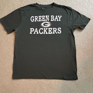 Team Apparel Black Green Bay Packers Tee